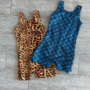 Girls gymnastics leotards (2)
